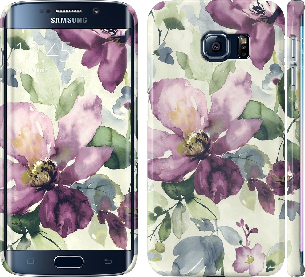 

Чохол Квіти аквареллю на Samsung Galaxy S6 Edge G925F 296253