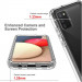 Чохол TPU + PC Full Body з захистом 360 на Samsung Galaxy A02s (Прозорий) в магазині vchehle.ua