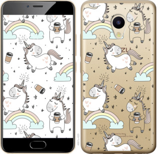 

Чехол Единорог и кофе для Meizu M5 840927