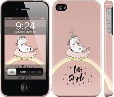 

Чехол Единорожка в пончике для iPhone 4 719100