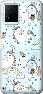 

Чехол Единорог и кофе для Vivo Y33s 1607307