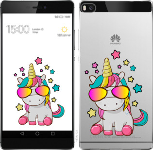 

Чохол Єдиноріг в окулярах на Huawei Ascend P8 911855