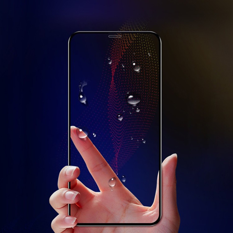 Захисне скло 2.5D CP + (full glue) на Apple iPhone XS Max / 11 Pro Max (6.5") (Чорний) в магазині vchehle.ua