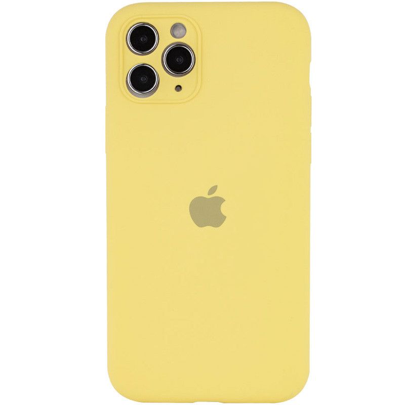 Чохол Silicone Case Full Camera Protective (AA) на Apple iPhone 11 Pro Max (6.5") (Жовтий / Mellow Yellow)
