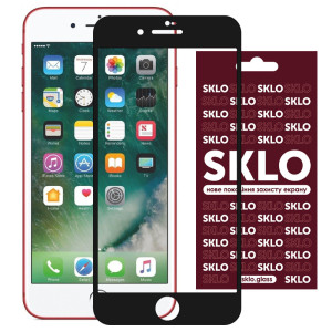 Защитное стекло SKLO 3D (full glue) для iPhone SE (2020)