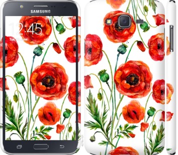 

Чехол Нарисованные маки для Samsung Galaxy J7 J700H 743844
