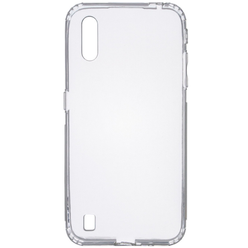 TPU чохол GETMAN Transparent 1,0 mm на Samsung Galaxy A01 (Прозорий / Transparent)