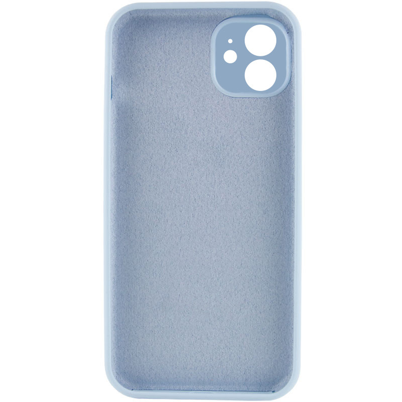 Фото Чехол Silicone Case Full Camera Protective (AA) NO LOGO для Apple iPhone 12 (6.1") (Голубой / Sweet Blue) на vchehle.ua