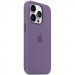 Фото Уценка Чехол Silicone case (AAA) full with Magsafe для Apple iPhone 14 Pro (6.1") (Эстетический дефект / Фіолетовий / Iris) на vchehle.ua