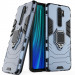 Фото Ударопрочный чехол Transformer Ring for Magnet для Xiaomi Redmi Note 8 Pro (Серый / Metal slate) на vchehle.ua