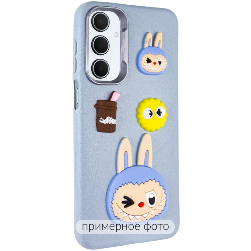 Чохол TPU Leather Toys на Xiaomi Redmi Note 13 4G (Labubu / Blue)