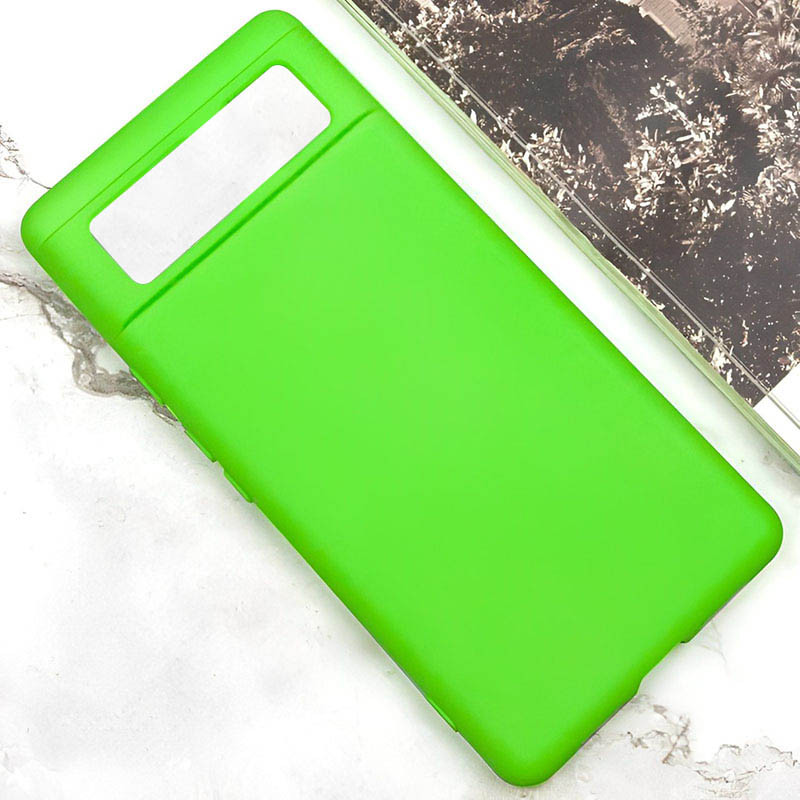 Фото Чехол Silicone Cover Lakshmi (A) для Google Pixel 6 Pro (Салатовый / Neon Green) на vchehle.ua