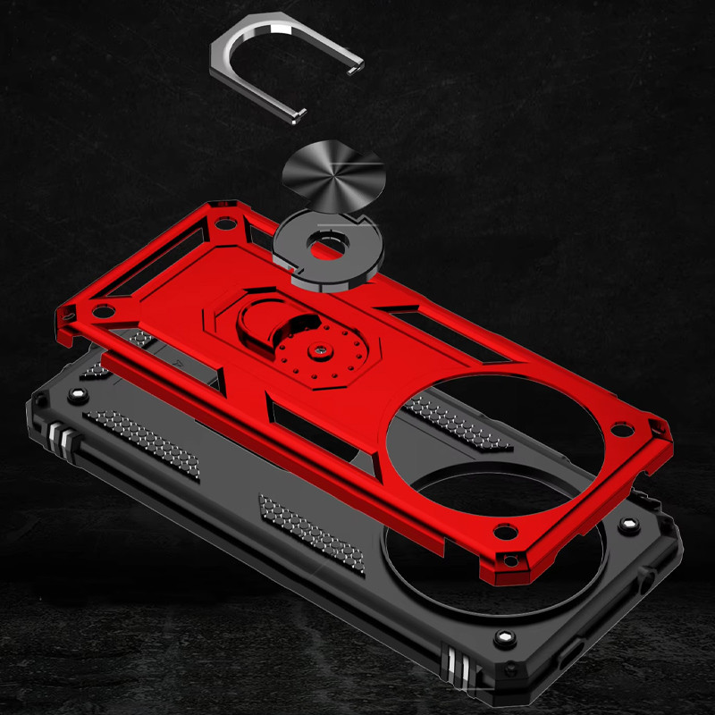 Фото Ударостійкий чохол Serge Ring for Magnet на Xiaomi Redmi 14C / Poco C75 (Червоний) в маназині vchehle.ua