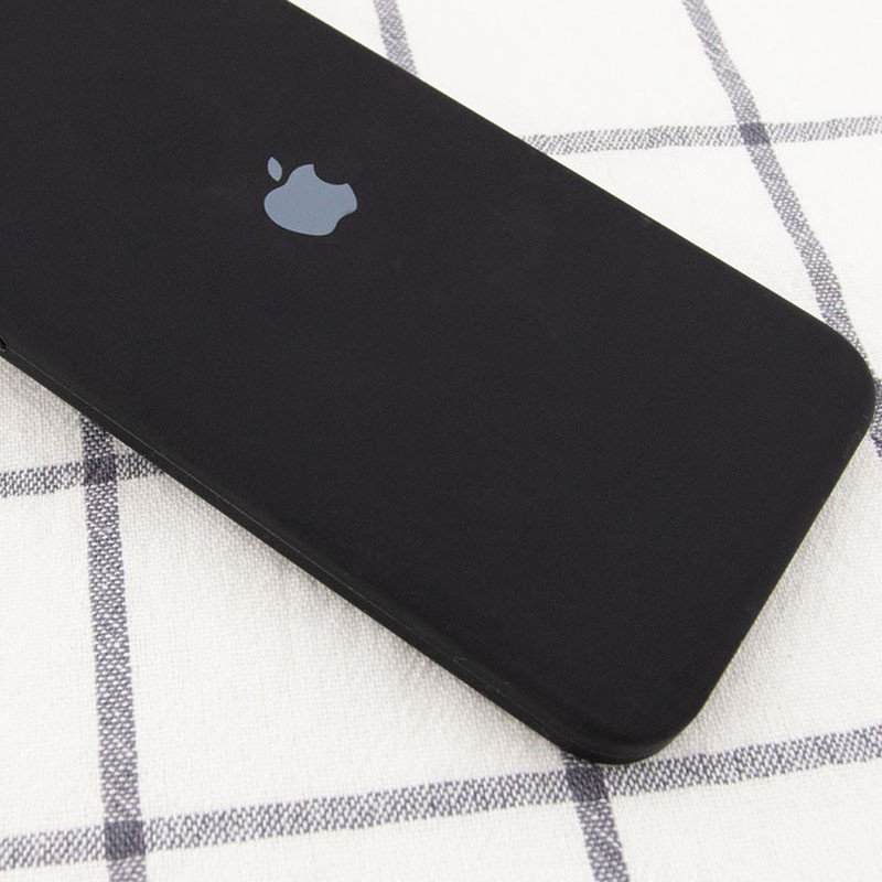 Фото Чехол Silicone Case Square Full Camera Protective (AA) для Apple iPhone 11 Pro Max (6.5") (Черный / Black) на vchehle.ua