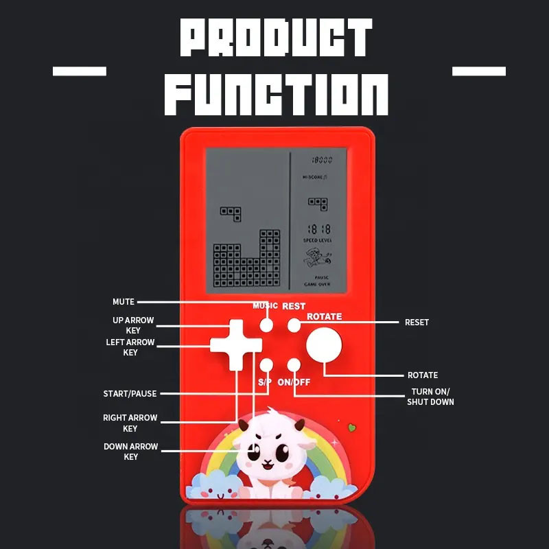 Фото Портативна ігрова консоль Tetris T13 (Red) в маназині vchehle.ua