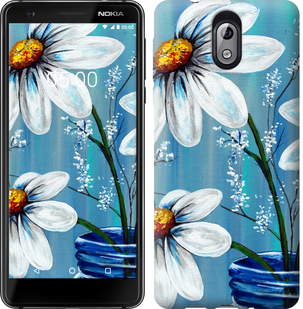 

Чехол Красивые арт-ромашки для Nokia 3.1 672807