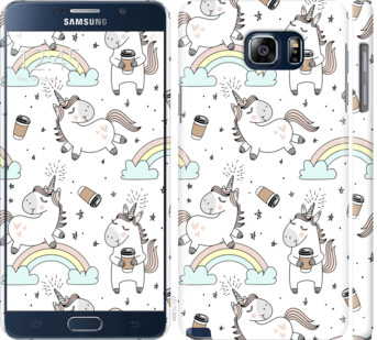 

Чехол Единорог и кофе для Samsung Galaxy Note 5 N920C 840671