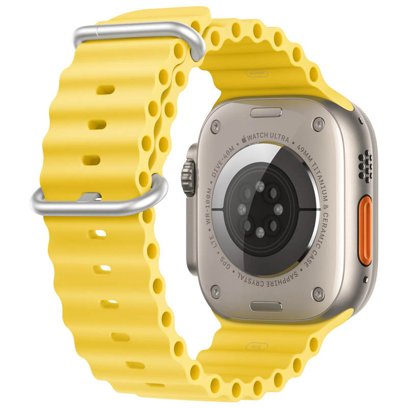 Фото Ремінець Hoco WA12 Original series Apple watch (42/44/45/49mm) (Yellow) на vchehle.ua