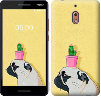 

Чохол Мопс з кактусом на Nokia 2.1 795918