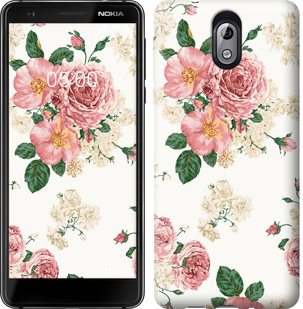 

Чехол цветочные обои v1 для Nokia 3.1 671179