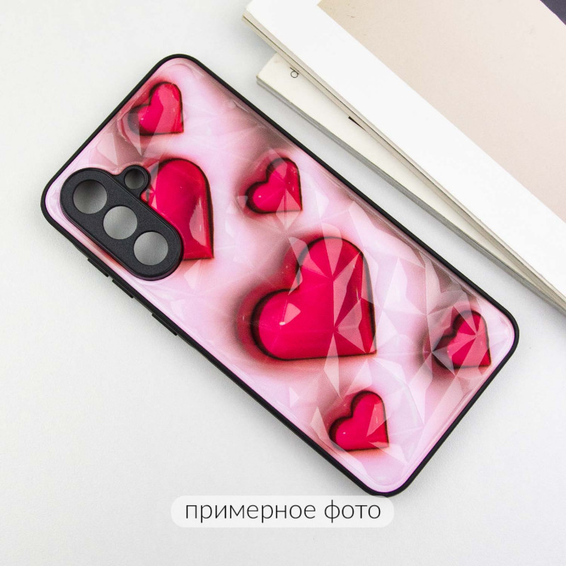 Фото TPU+PC чехол Prisma Plushie для Xiaomi Redmi 12C / Poco C55 (Hearts) в магазине vchehle.ua