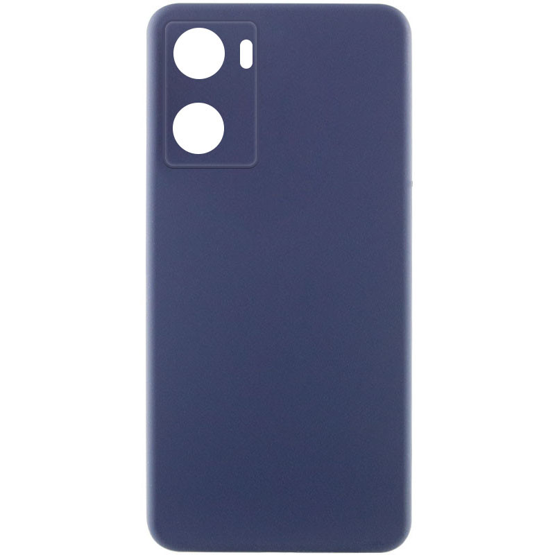 Чохол Silicone Cover Lakshmi Full Camera (AAA) на Oppo A57s / A77s (Темно-синій / Midnight blue)