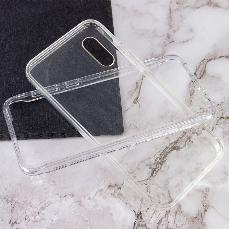 Фото Чохол TPU + PC Full Body з захистом 360 на Samsung Galaxy A02 (Прозорий) на vchehle.ua