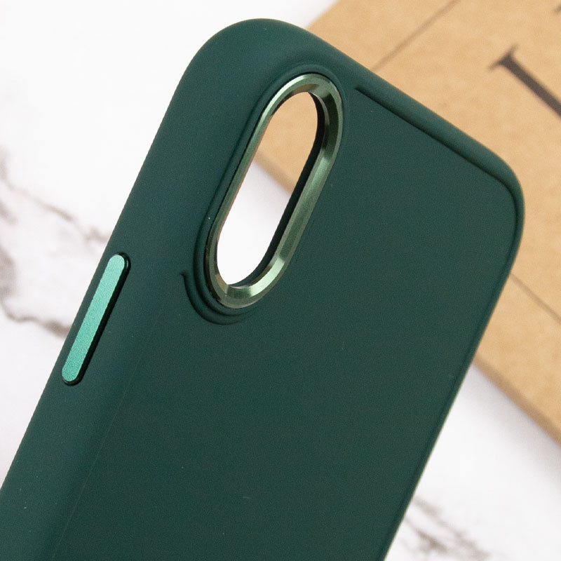 Купить TPU чехол Bonbon Metal Style для Apple iPhone XS Max (6.5") (Зеленый / Pine green) на vchehle.ua