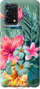 Чехол Тропические цветы v1 для Oppo A95