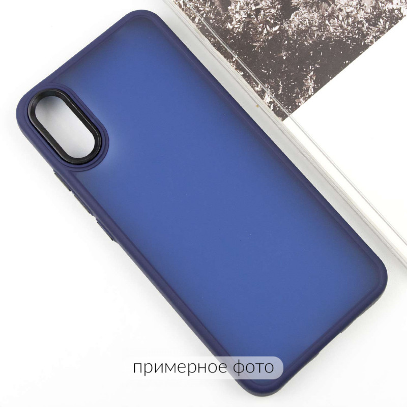 Фото Чехол TPU+PC Lyon Frosted для Oppo A60 4G (Navy Blue) на vchehle.ua