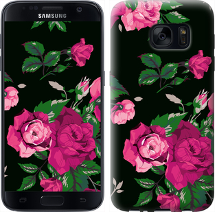 

Чохол Троянди на чорному тлі на Samsung Galaxy S7 G930F 546797