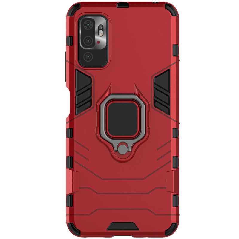 

Ударостійкий чохол Transformer Ring for Magnet для Xiaomi Redmi Note 10 5G (Червоний / Dante Red) 1175019