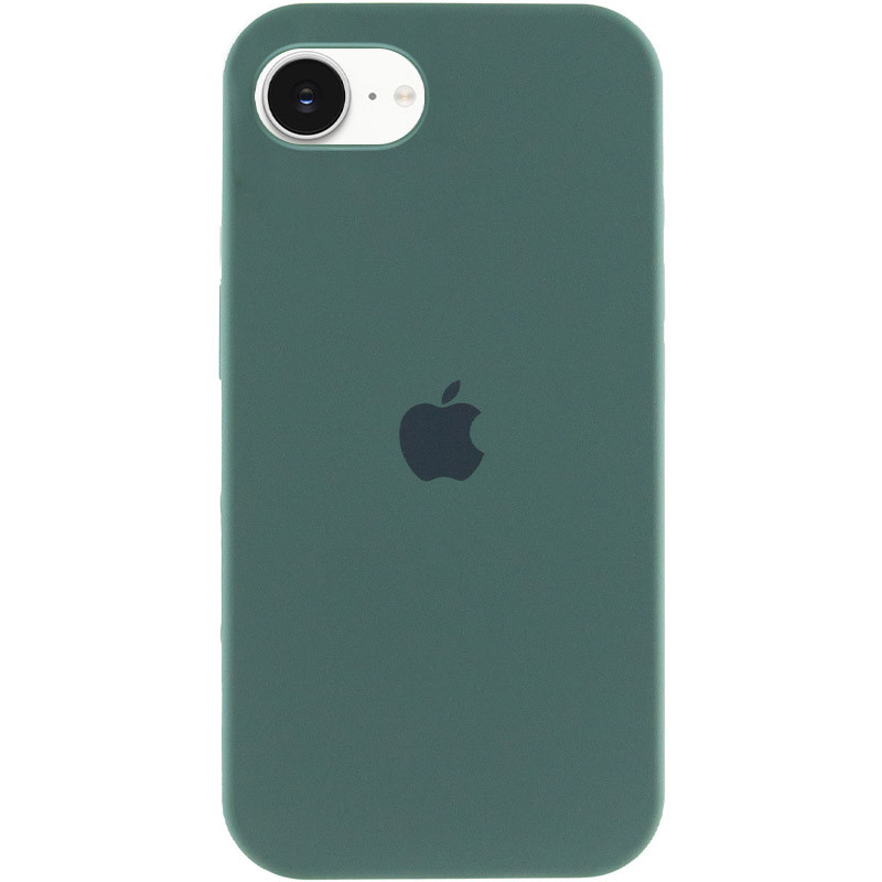 Чехол Silicone Case Full Protective (AA) для Apple iPhone 16e (6.1") (Зеленый / Pine green)