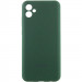 Чехол Silicone Cover Lakshmi Full Camera (AA) with logo для Samsung Galaxy A06 (Зеленый / Dark green)