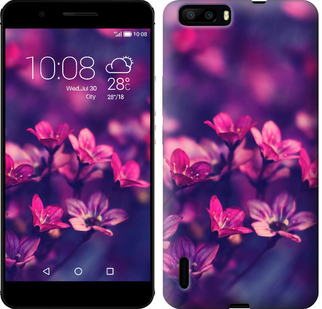 

Чехол Пурпурные цветы для Huawei Honor 6 Plus 176734
