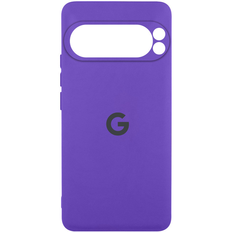 Чехол Silicone Cover Lakshmi Full Camera (AAA) with Logo для Google Pixel 9 Pro (Фиолетовый / Amethyst)