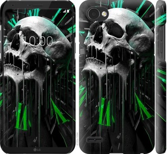 

Чохол Череп-годинник для LG Q6 671763