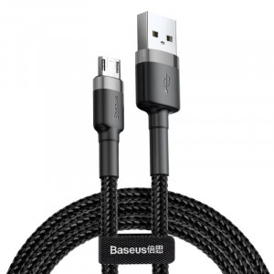 Дата кабель Baseus Cafule MicroUSB Cable 2.4A (1m) (CAMKLF-BG)