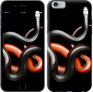 

Чехол Красно-черная змея на черном фоне для iPhone 6 (4.7'') 481925