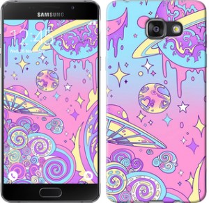 Чохол Рожева галактика на Samsung Galaxy A7 (2016) A710F