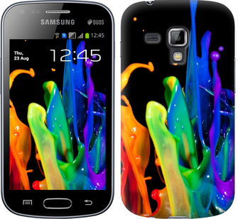 

Чехол брызги краски для Samsung Galaxy S Duos s7562 381176