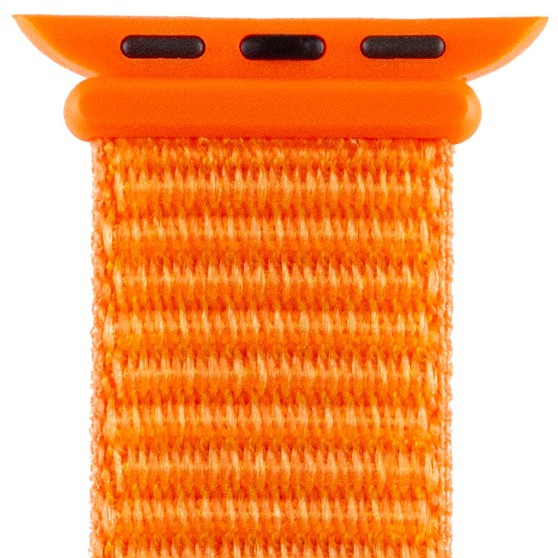 Фото Ремінець Nylon для Apple Watch 38/40/41/42mm(ser.10) (Помаранчевий / Orange) в маназині vchehle.ua