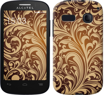 

Чехол Растительный узор для Alcatel One Touch Pop C3 4033D 302606