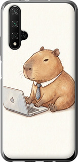 Чехол Funny Capybara CEO Working для Huawei Honor 20