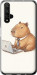 Чехол Funny Capybara CEO Working для Huawei Honor 20