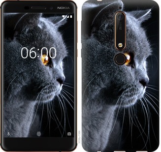 

Чехол Красивый кот для Nokia 6.1 687625
