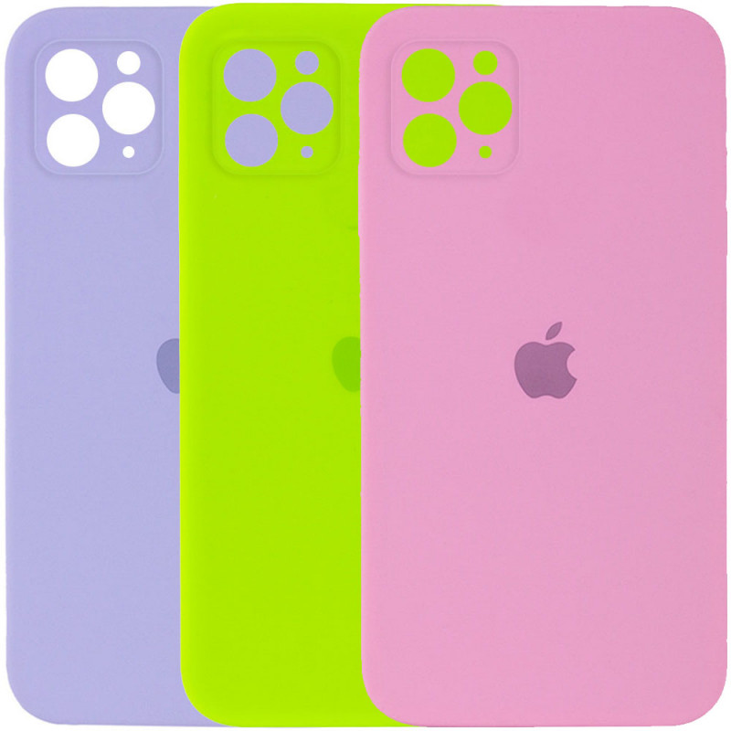 Чехол Silicone Case Square Full Camera Protective (AA) для Apple iPhone 11 Pro Max (6.5")