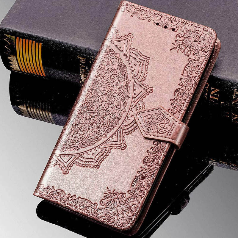 Заказать Кожаный чехол (книжка) Art Case с визитницей для Samsung Galaxy A12 / M12 (Розовый) на vchehle.ua