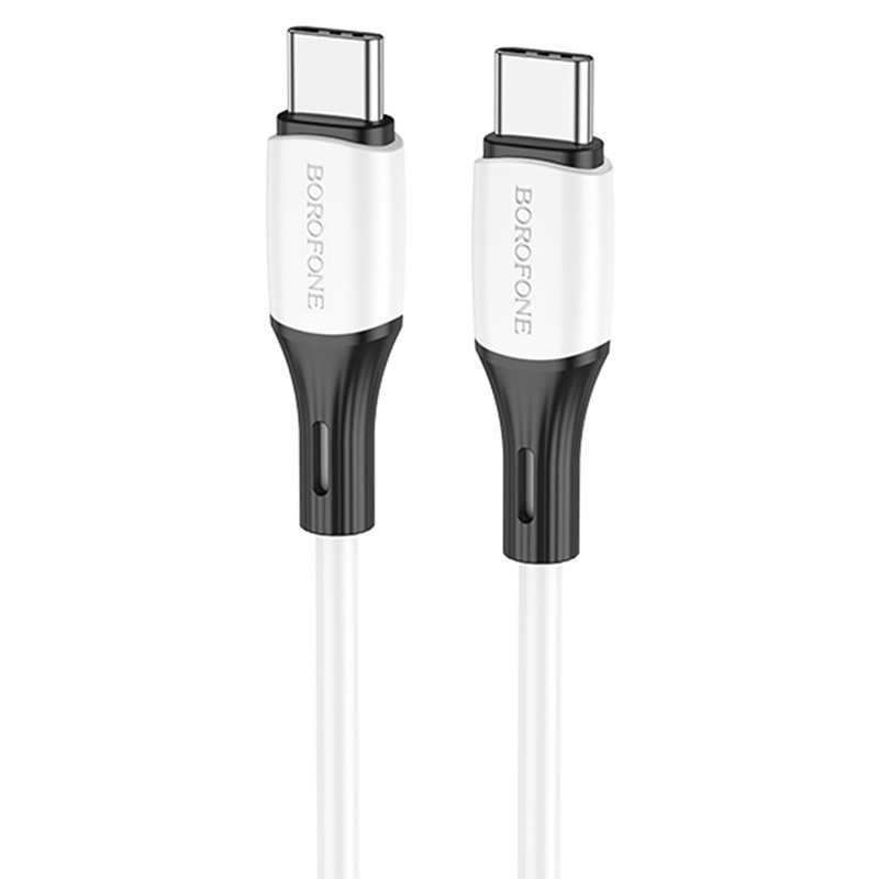 Дата кабель Borofone BX79 Type-C to Type-C 60W (1m) (Білий)