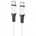 Дата кабель Borofone BX79 Type-C to Type-C 60W (1m) (Білий)